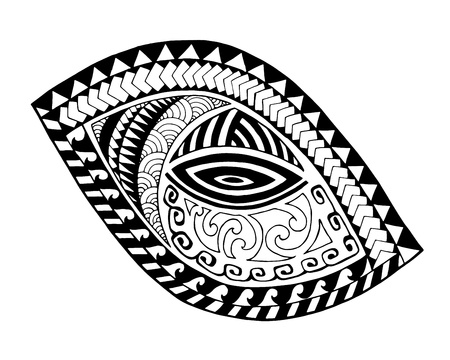 Maori style tattoo designのイラスト素材