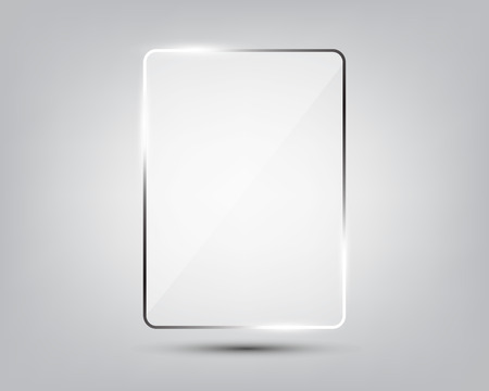 Glass plate on gradient background.のイラスト素材