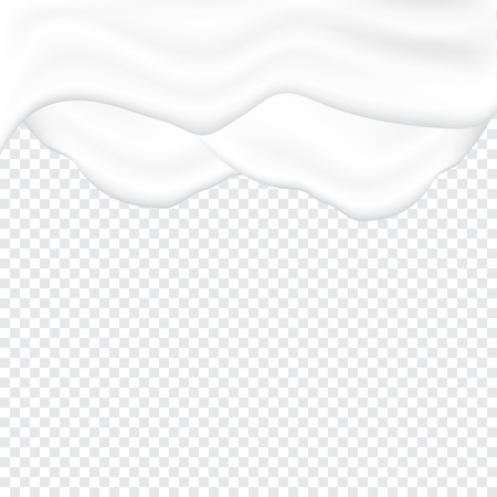 Liquid creamy white textureのイラスト素材