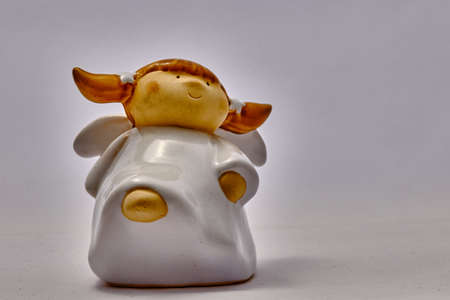 Little White Pig Angelの写真素材