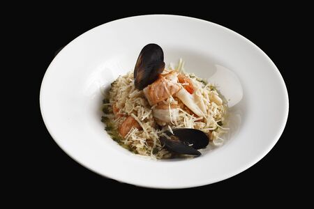 risotto with sea foodの写真素材