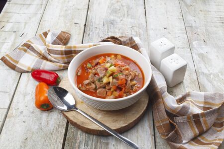 Beef and Vegetable Soupの写真素材