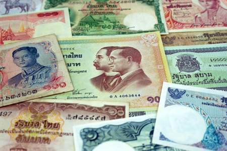 Thailand Old Banknoteの写真素材