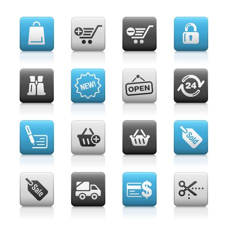 Shopping // Matte Icons Seriesのイラスト素材