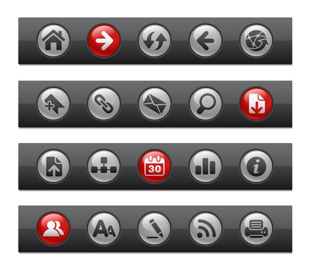 Web Navigation // Button Bar Seriesのイラスト素材