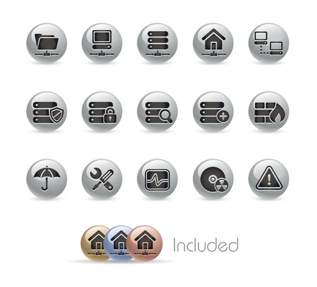 Network & Server / The EPS file includes 4 color in different layers. のイラスト素材
