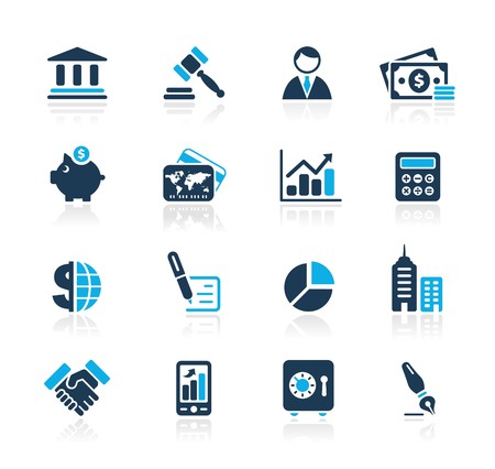 Business & Finance // Azure Seriesのイラスト素材