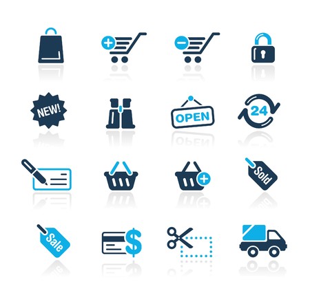Shopping // Azure Seriesのイラスト素材