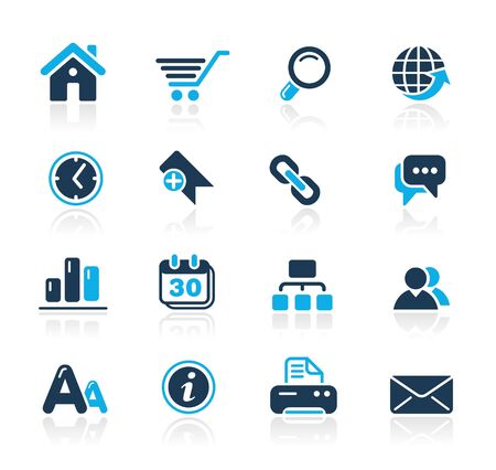 Web Site & Internet // Azure Seriesのイラスト素材