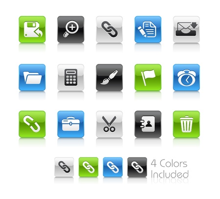 Interface / The file includes 4 colors in different layers.のイラスト素材