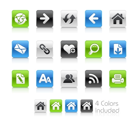 Web Navigation  / The file includes 4 colors in different layers.のイラスト素材