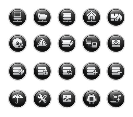 Network & Server / Black Label Seriesのイラスト素材