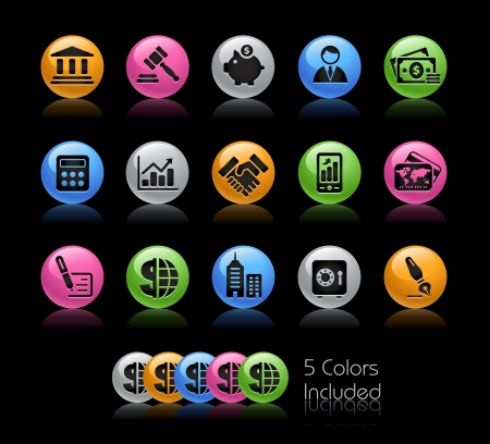 Business  & Finance / The file includes 5 colors in different layers.のイラスト素材