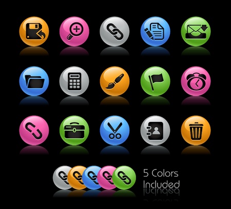Interface / The file includes 5 colors in different layers.のイラスト素材