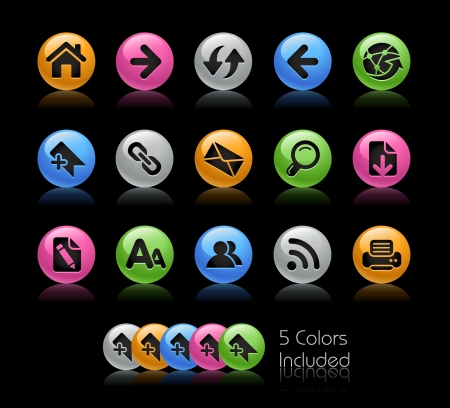 Web Navigation  / The file includes 5 colors in different layers.のイラスト素材