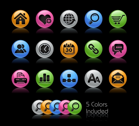 Web Site & Internet / The vector file includes 5 colors in different layers.のイラスト素材