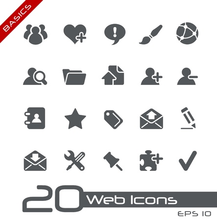 Web Icons - Basicsの写真素材