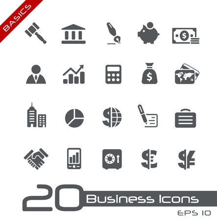 Business and Finance Icons - Basicsの写真素材