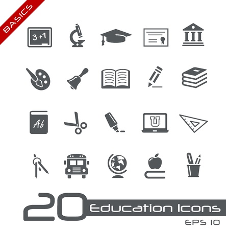 Education Icons - Basicsのイラスト素材