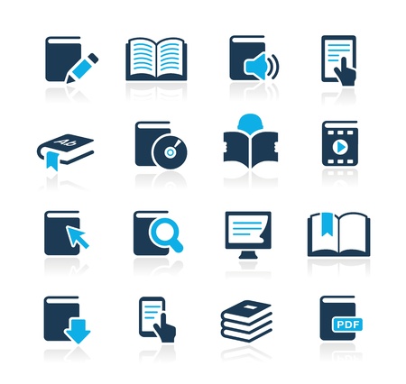 Book Icons -- Azure Seriesのイラスト素材