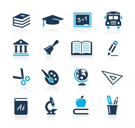 Education Icons  -- Azure Seriesのイラスト素材