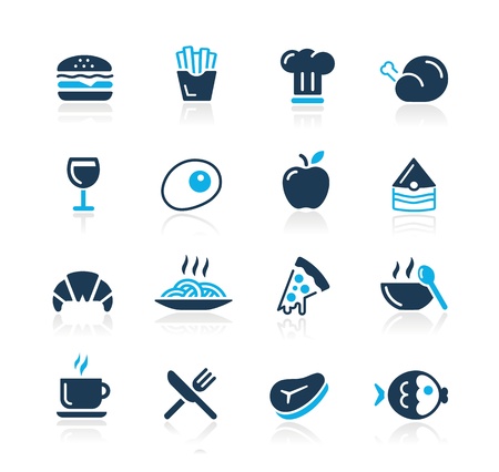 Food Icons - 1 -- Azure Seriesのイラスト素材