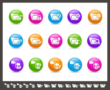 Folder Icons - 1 of 2 -- Rainbow Seriesのイラスト素材