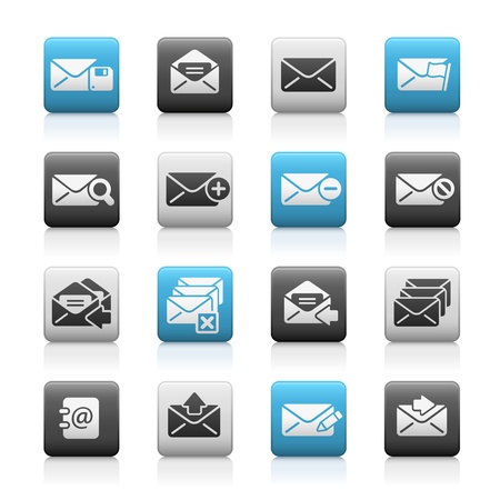 E-mail Icons  -- Matte Seriesのイラスト素材