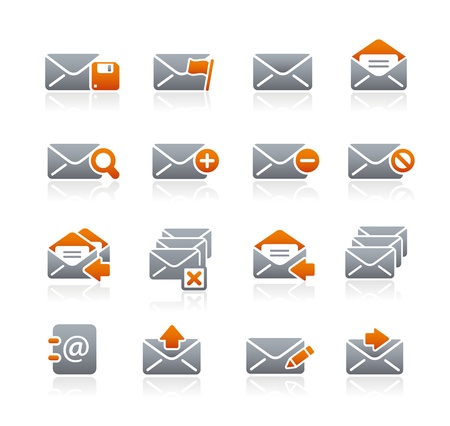 E-mail Icons -- Graphite Seriesのイラスト素材