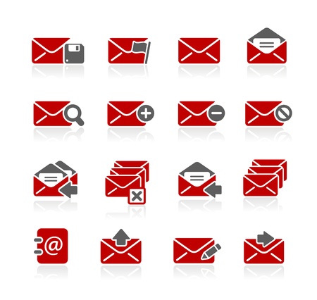 E-mail Icons -- Redico Seriesのイラスト素材