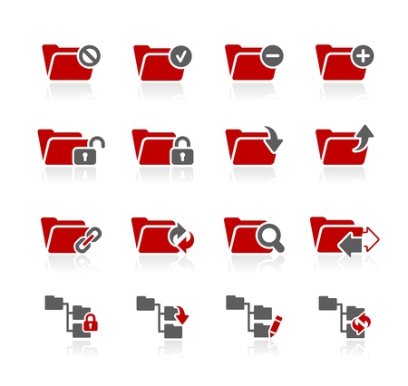 Folder Icons - 1 -- Redico Series のイラスト素材