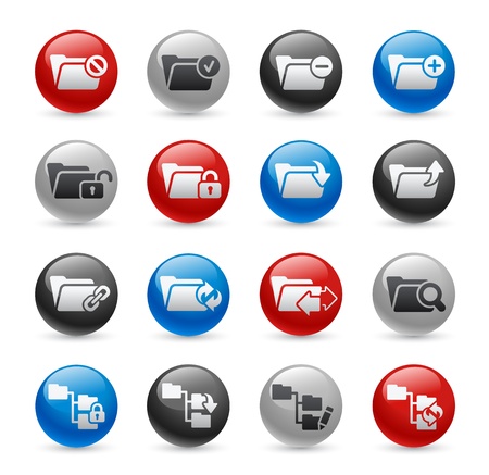 Folder Icons - Set 1 -- Gel Pro Seriesのイラスト素材