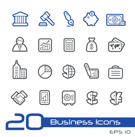 Business and Finance Icons -- Line Seriesのイラスト素材