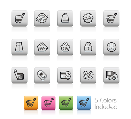 E-Shopping Icons のイラスト素材