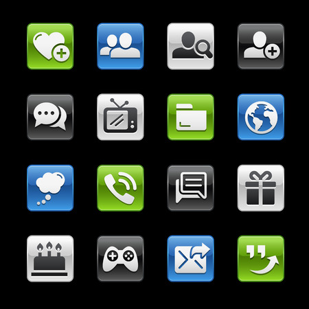 Friendly Communications Icons   GelBox Seriesのイラスト素材