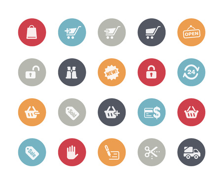 Shopping Icons  Classics Seriesのイラスト素材