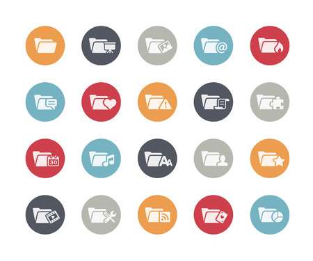 Folder Icons Set 2 of 2 Classics Seriesのイラスト素材