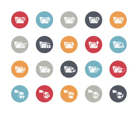 Folder Icons Set 1 of 2 Classics Seriesのイラスト素材