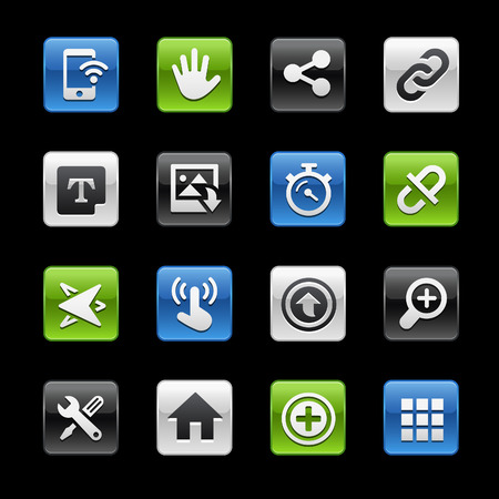 System Interface Glossy Buttons -- Gelbox Seriesのイラスト素材
