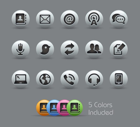 Communications Icons  -- Pearly Seriesのイラスト素材