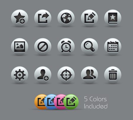 Communication Interface Icons -- Pearly Seriesのイラスト素材