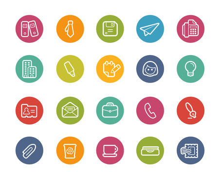 Office and Business Icons -- Printemps Seriesのイラスト素材