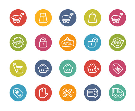 Shopping Icons -- Printemps Seriesのイラスト素材