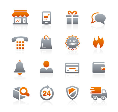 E-Shopping Icons - Graphite Seriesのイラスト素材