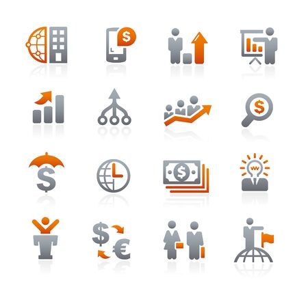 Business Financial - Graphite Seriesのイラスト素材