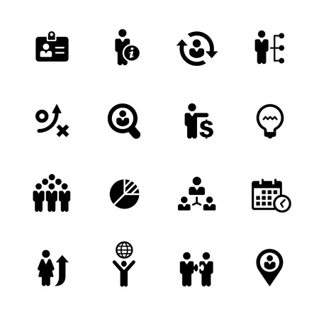 Efficient Business Icons - Black Series -- Vector icons for your digital or print projects.のイラスト素材