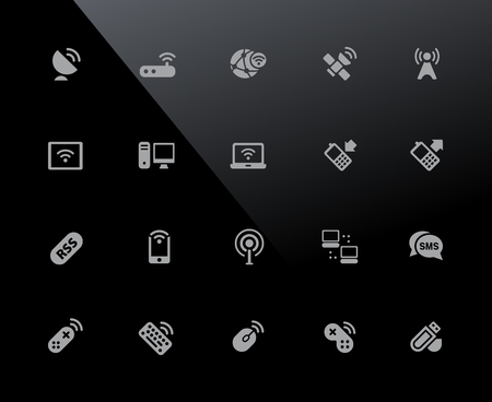 Wireless Icons - 32px Series - Vector icons adjusted to work in a 32 pixel grid.のイラスト素材