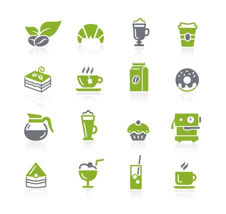 Coffee Shop Icons // Natura Seriesのイラスト素材