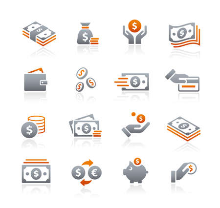 Money Icons // Graphite Seriesのイラスト素材
