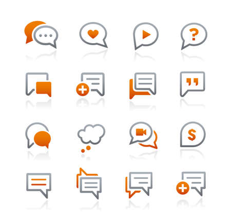 Bubble Icons // Graphite Seriesのイラスト素材